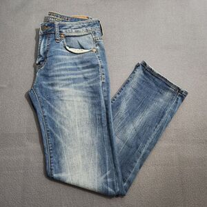 American Eagle Men 28X32 (30X30) Whisker Active Flex Original Straight Leg Jeans